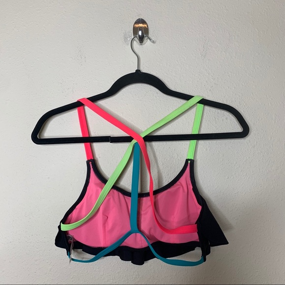 ✨Host Pick✨ Victoria’s Secret PINK Flounce Ruffle Swim Top - Picture 2 of 6